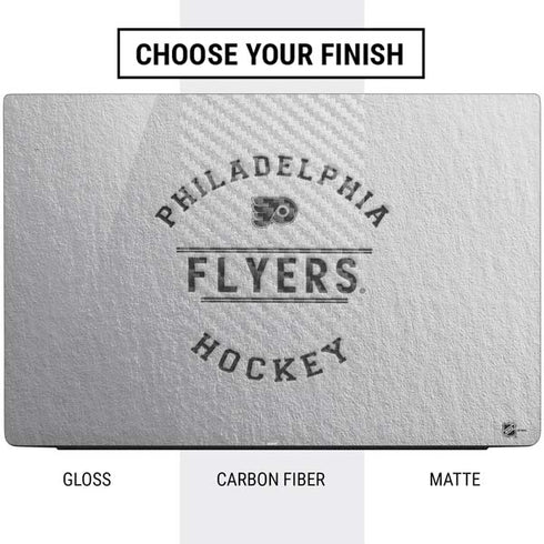 NHL Philadelphia Flyers Black Text Dell Vostro Skin