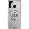 NHL Philadelphia Flyers Black Text Galaxy A21 Clear Case