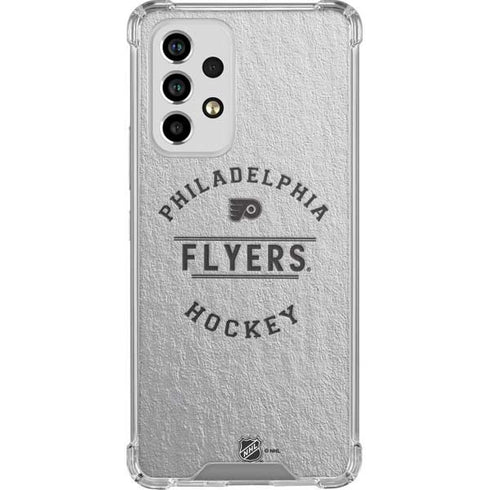 NHL Philadelphia Flyers Black Text Galaxy A33 5G Clear Case