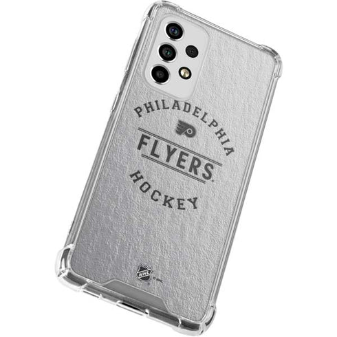 NHL Philadelphia Flyers Black Text Galaxy A53 5G Clear Case