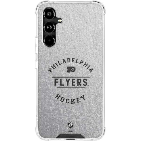 NHL Philadelphia Flyers Black Text Galaxy A54 5G Clear Case