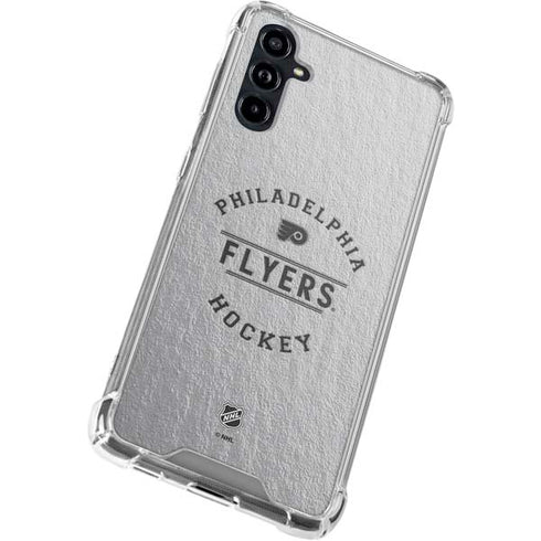 NHL Philadelphia Flyers Black Text Galaxy A54 5G Clear Case