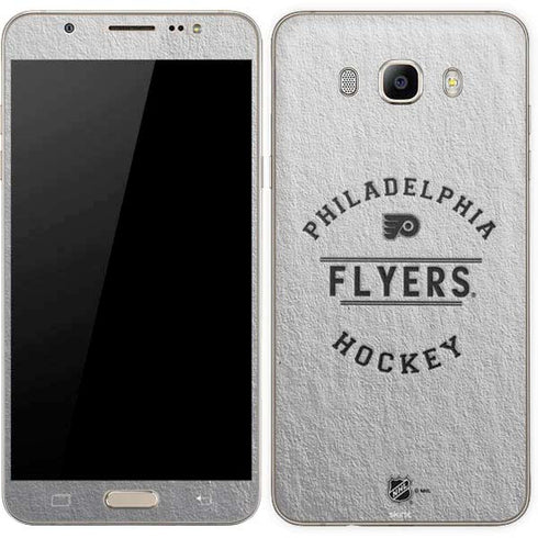 NHL Philadelphia Flyers Black Text Galaxy J7 Skin