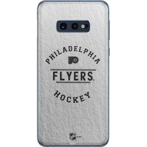 NHL Philadelphia Flyers Black Text Galaxy S10e Skin