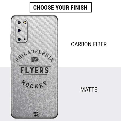 NHL Philadelphia Flyers Black Text Galaxy S20 Skin