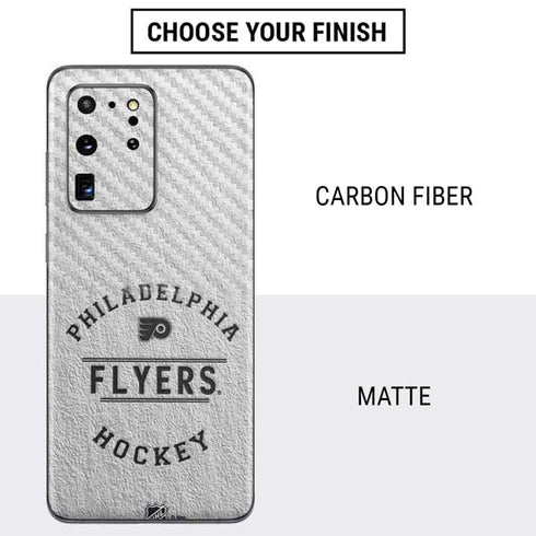 NHL Philadelphia Flyers Black Text Galaxy S20 Ultra 5G Skin