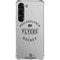 NHL Philadelphia Flyers Black Text Galaxy S23 Clear Case