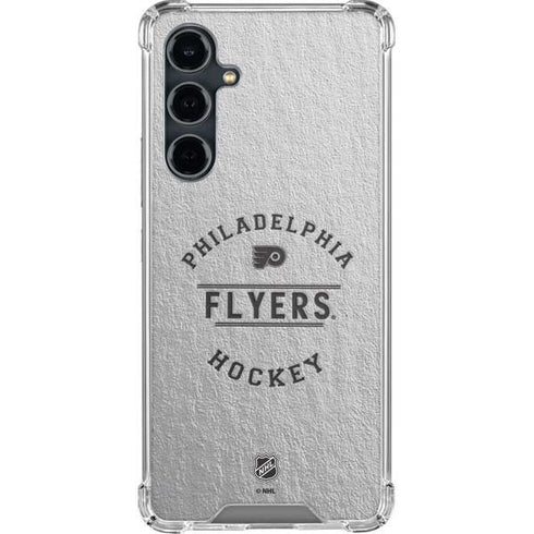 NHL Philadelphia Flyers Black Text Galaxy S23 FE Clear Case