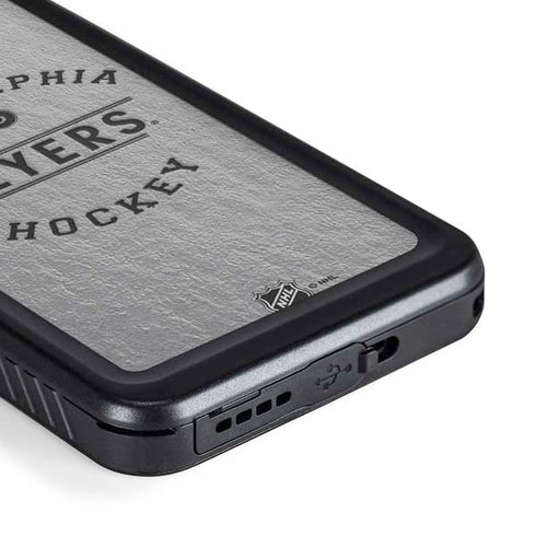 NHL Philadelphia Flyers Black Text Galaxy S23 Plus Waterproof Case