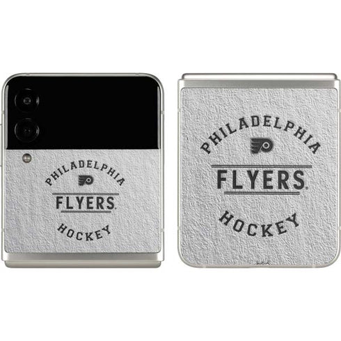 NHL Philadelphia Flyers Black Text Galaxy Z Flip3 5G Skin