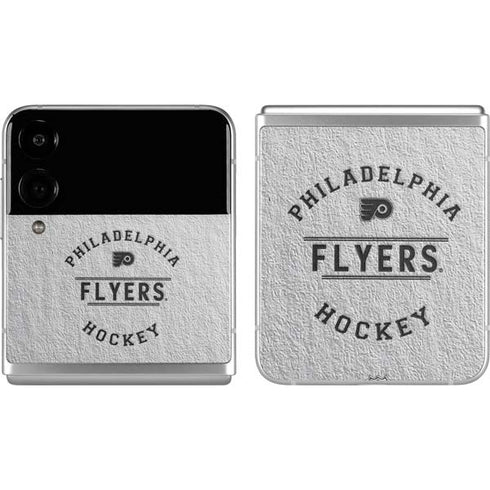 NHL Philadelphia Flyers Black Text Galaxy Z Flip4 5G Skin