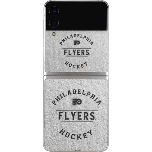NHL Philadelphia Flyers Black Text Galaxy Z Flip4 5G Skin