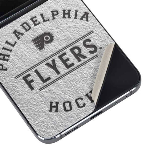 NHL Philadelphia Flyers Black Text Galaxy Z Flip5 5G Skin