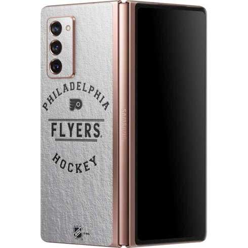 NHL Philadelphia Flyers Black Text Galaxy Z Fold2 5G Skin