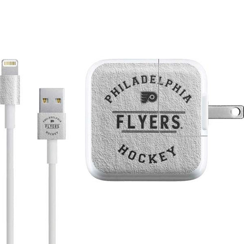 NHL Philadelphia Flyers Black Text iPad Charger (10W USB) Skin