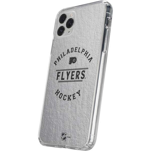 NHL Philadelphia Flyers Black Text iPhone 11 Pro Clear Case
