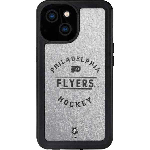 NHL Philadelphia Flyers Black Text iPhone 15 Waterproof Case