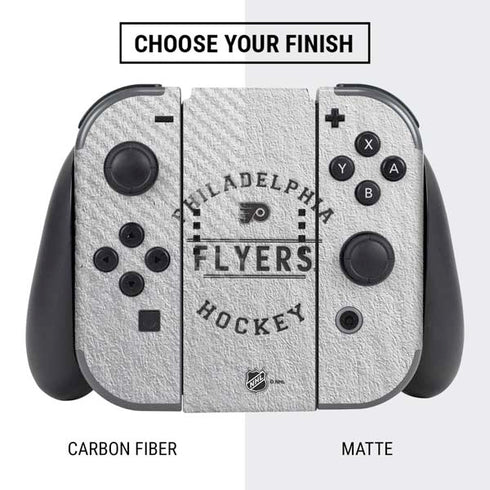 NHL Philadelphia Flyers Black Text Nintendo Switch Bundle Skin
