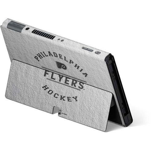 NHL Philadelphia Flyers Black Text Nintendo Switch OLED (2021) Skin