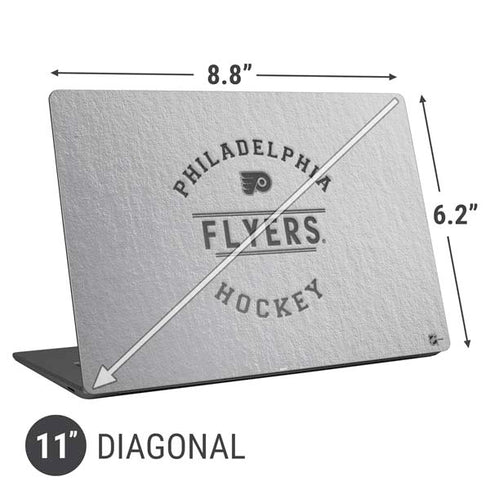 NHL Philadelphia Flyers Black Text Universal Laptop 11in (8.8 x 6.2in) Skin