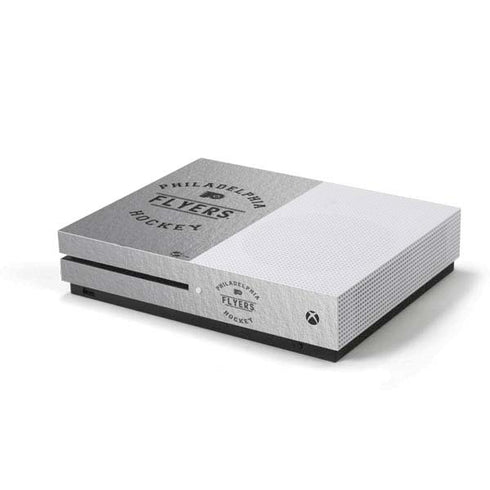 NHL Philadelphia Flyers Black Text Xbox One S Console Skin