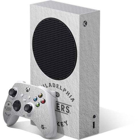 NHL Philadelphia Flyers Black Text Xbox Series S Skins