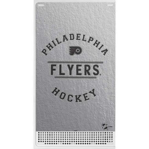 NHL Philadelphia Flyers Black Text Xbox Series S Console Skin