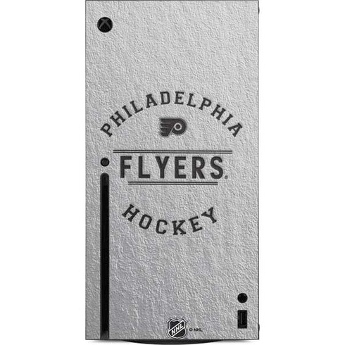 NHL Philadelphia Flyers Black Text Xbox Series X Console Skin