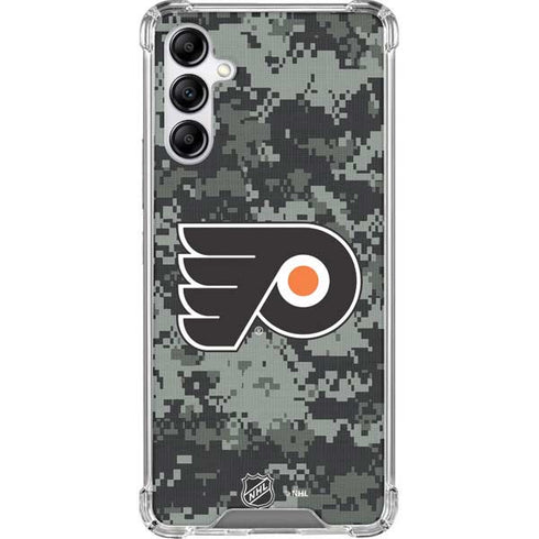 NHL Philadelphia Flyers Camo Galaxy A14 5G Clear Case