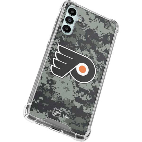 NHL Philadelphia Flyers Camo Galaxy A14 5G Clear Case