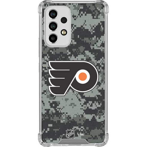 NHL Philadelphia Flyers Camo Galaxy A33 5G Clear Case