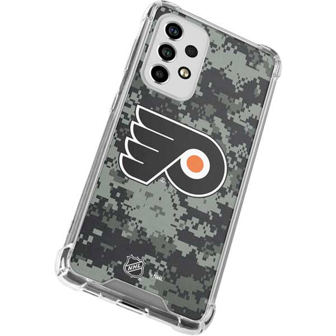 NHL Philadelphia Flyers Camo Galaxy A33 5G Clear Case