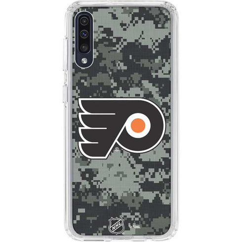 NHL Philadelphia Flyers Camo Galaxy A50 Clear Case