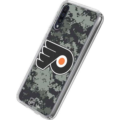 NHL Philadelphia Flyers Camo Galaxy A50 Clear Case
