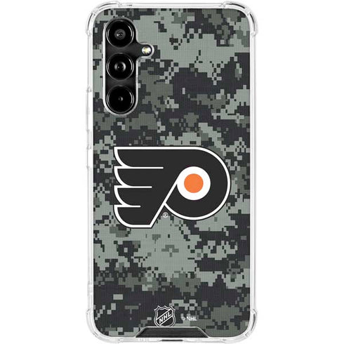 NHL Philadelphia Flyers Camo Galaxy A54 5G Clear Case