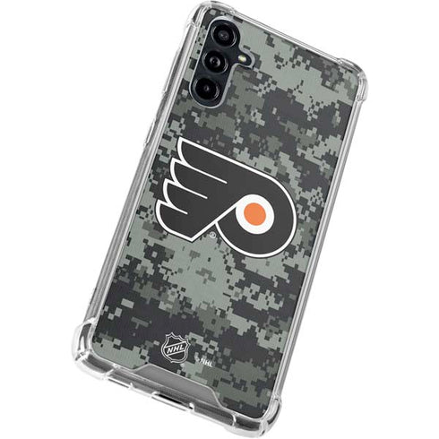 NHL Philadelphia Flyers Camo Galaxy A54 5G Clear Case