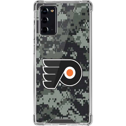 NHL Philadelphia Flyers Camo Galaxy Note20 5G Clear Case