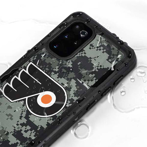 NHL Philadelphia Flyers Camo Galaxy S20 Plus Waterproof Case