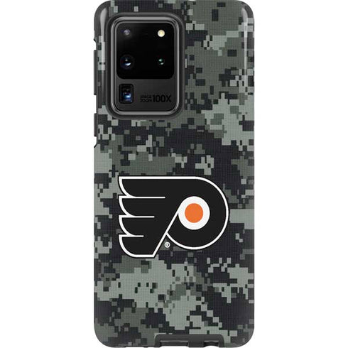 NHL Philadelphia Flyers Camo Galaxy S20 Ultra 5G Pro Case