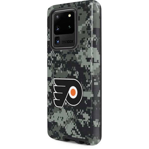 NHL Philadelphia Flyers Camo Galaxy S20 Ultra 5G Pro Case