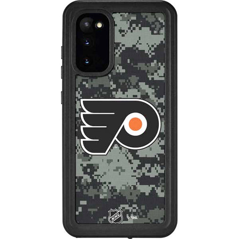 NHL Philadelphia Flyers Camo Galaxy S20 Waterproof Case