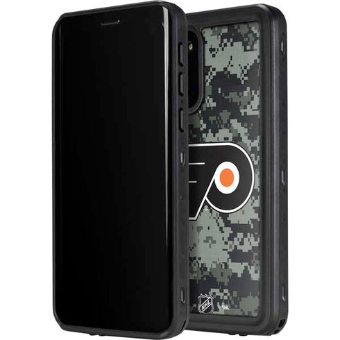 NHL Philadelphia Flyers Camo Galaxy S20 Waterproof Case