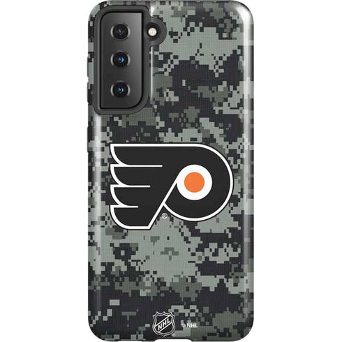NHL Philadelphia Flyers Camo Galaxy S21 5G Pro Case