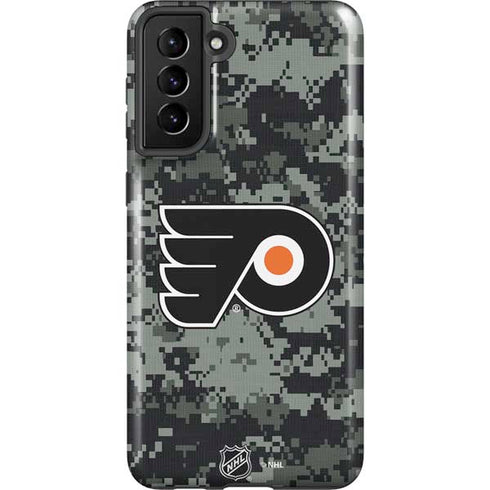 NHL Philadelphia Flyers Camo Galaxy S21 Plus 5G Pro Case