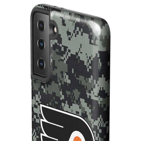 NHL Philadelphia Flyers Camo Galaxy S21 Plus 5G Pro Case