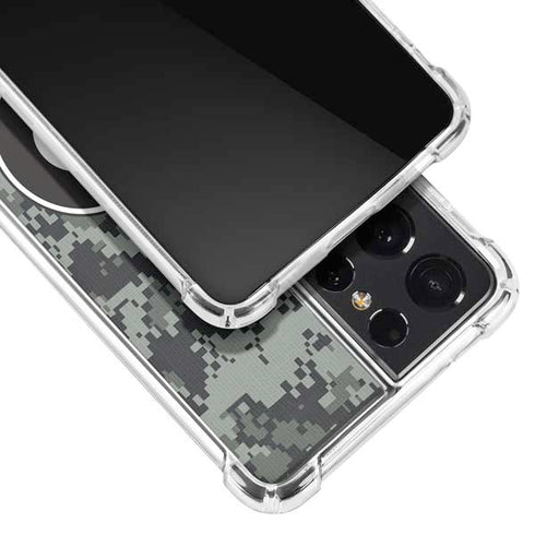 NHL Philadelphia Flyers Camo Galaxy S21 Ultra 5G Clear Case