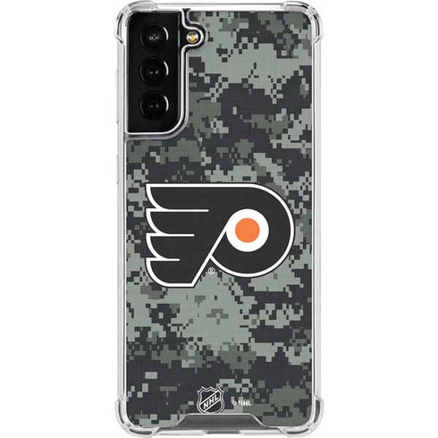 NHL Philadelphia Flyers Camo Galaxy S22 Plus Clear Case