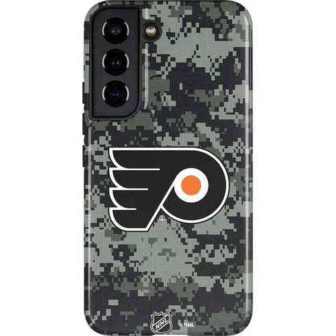 NHL Philadelphia Flyers Camo Galaxy S22 Pro Case