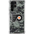 NHL Philadelphia Flyers Camo Galaxy S22 Ultra Clear Case