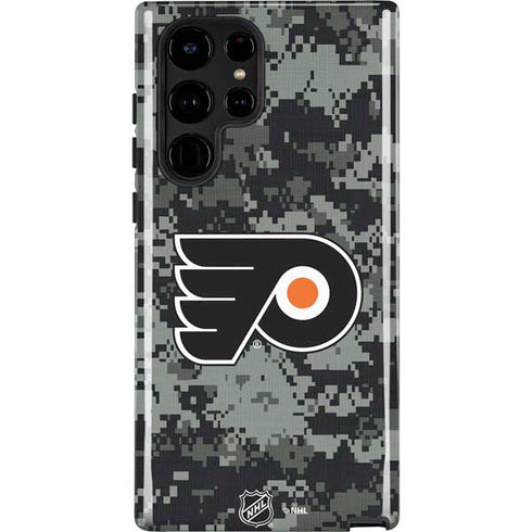 NHL Philadelphia Flyers Camo Galaxy S22 Ultra Pro Case